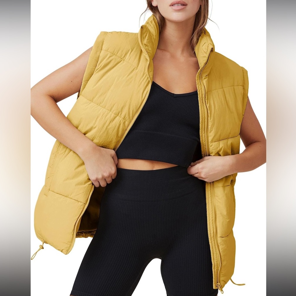 NWT Athlisan Amazon Zip Up Puffer Vest, Size S